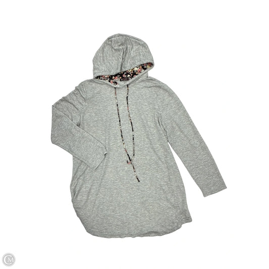 Sweatshirt Hoodie By Clothes Mentor In Grey, Size: 1x