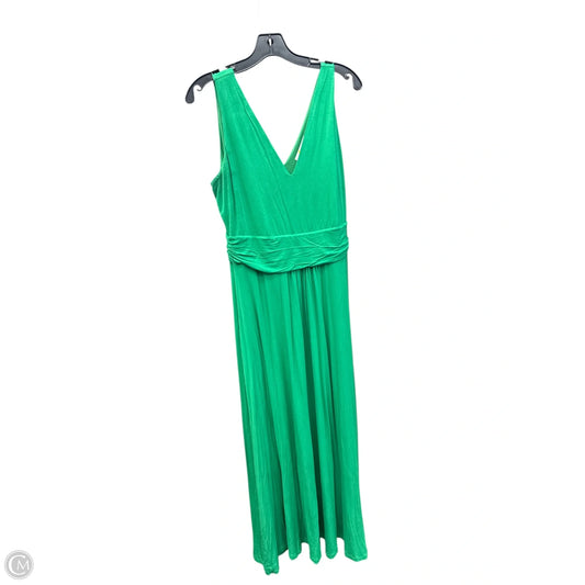 Dress Casual Maxi By Boden In Green, Size: 12p