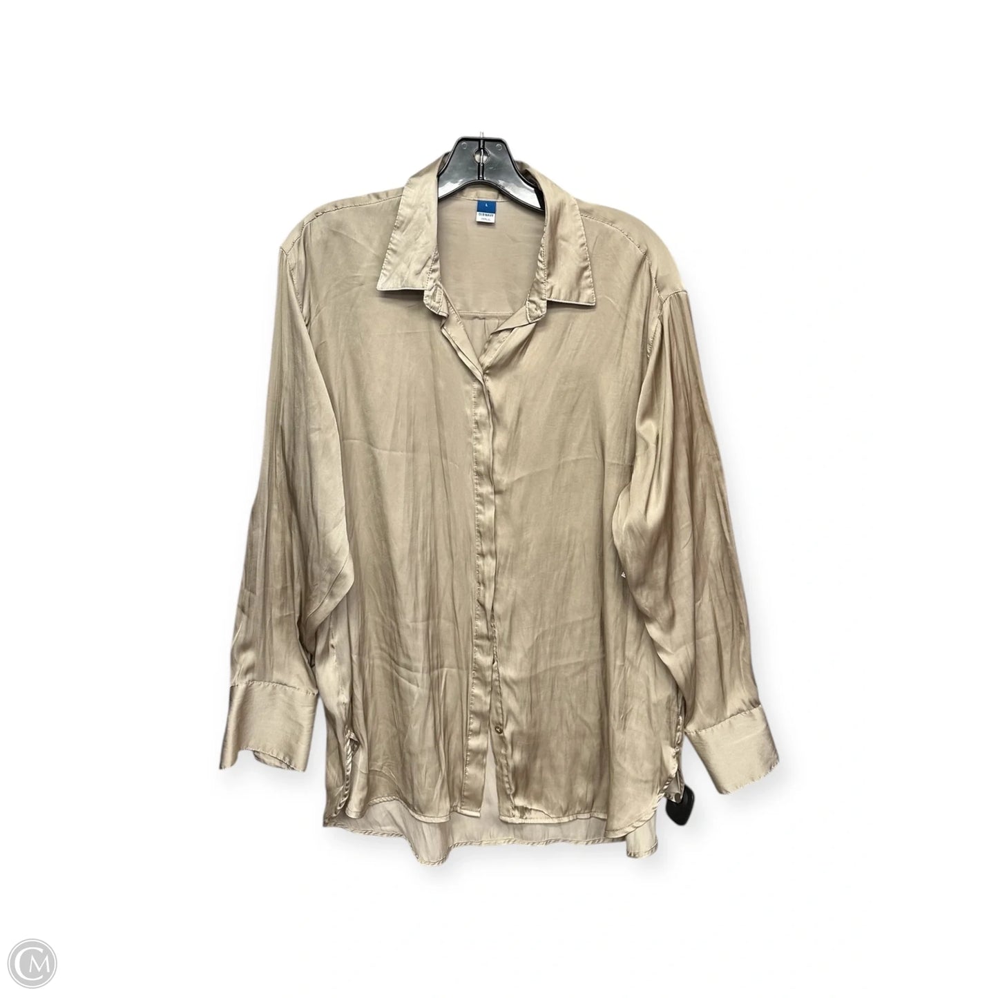Top Long Sleeve By Old Navy In Bronze, Size: L
