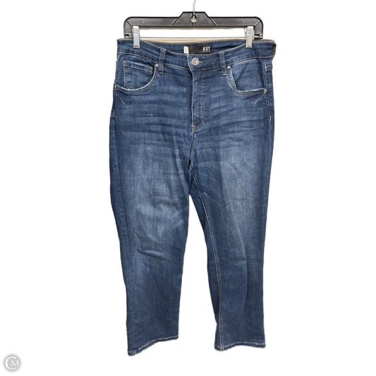 Jeans Straight By Kut In Blue Denim, Size: 8l