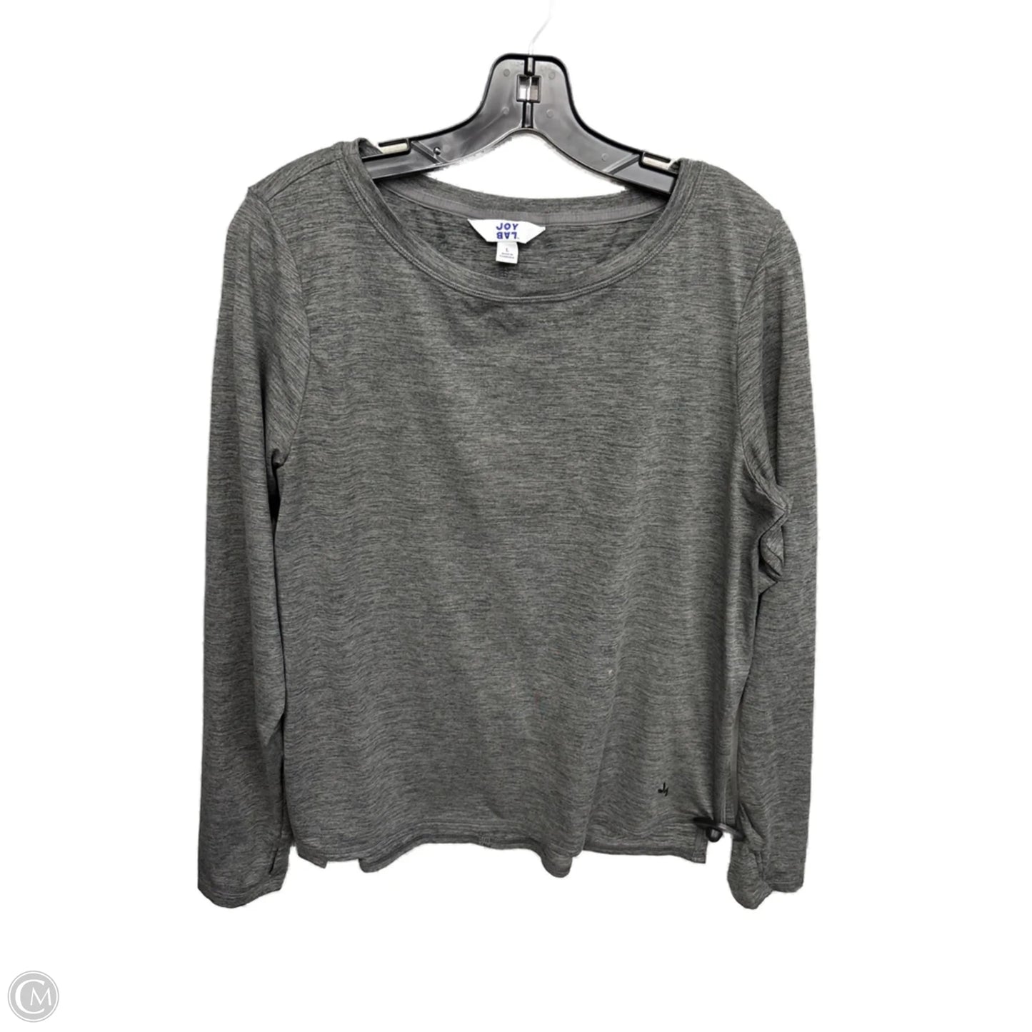 Athletic Top Long Sleeve Crewneck By Joy Lab In Grey, Size: L
