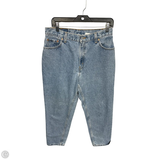 Jeans Straight By Levis In Blue Denim, Size: 12