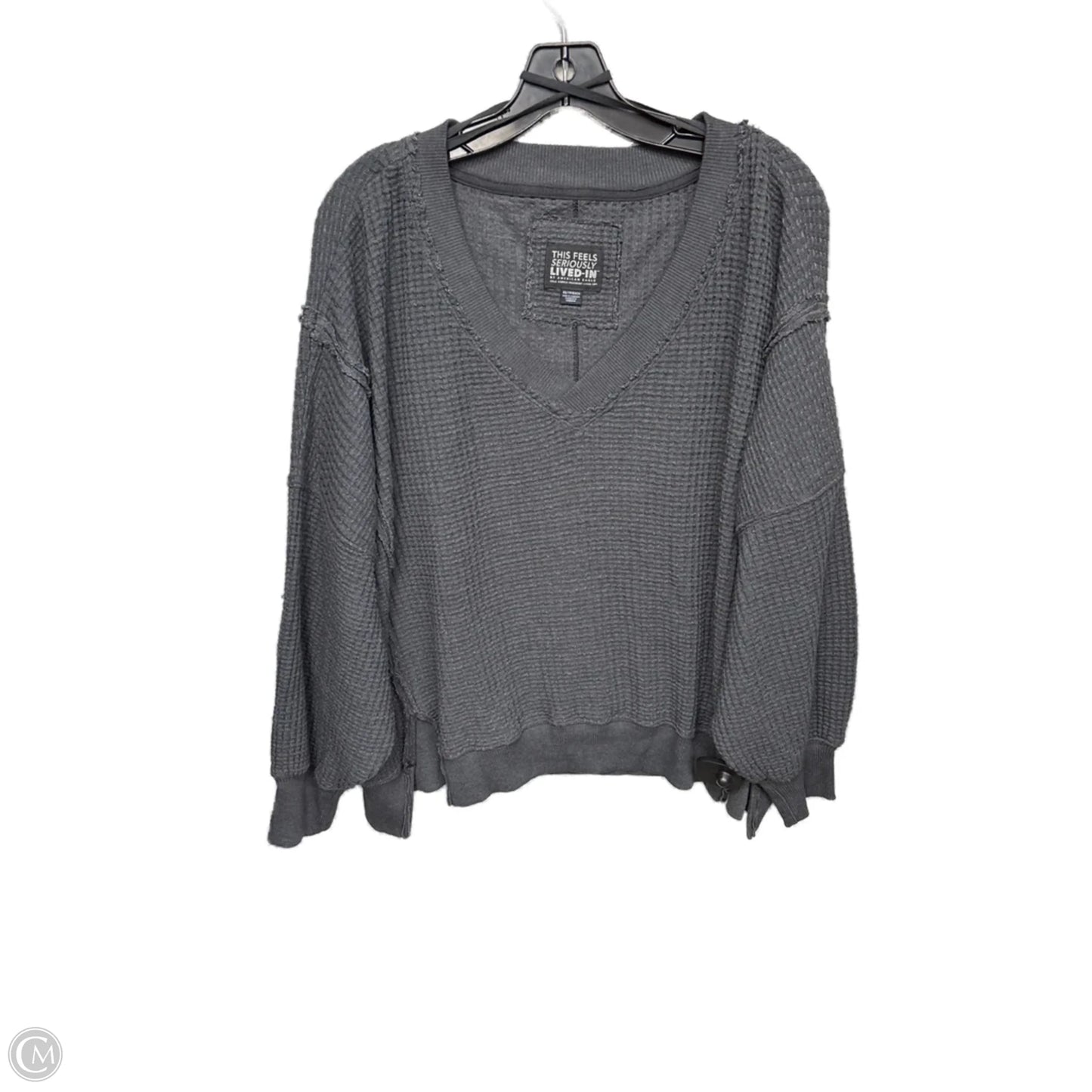 Sweater By American Eagle In Grey, Size: Xs