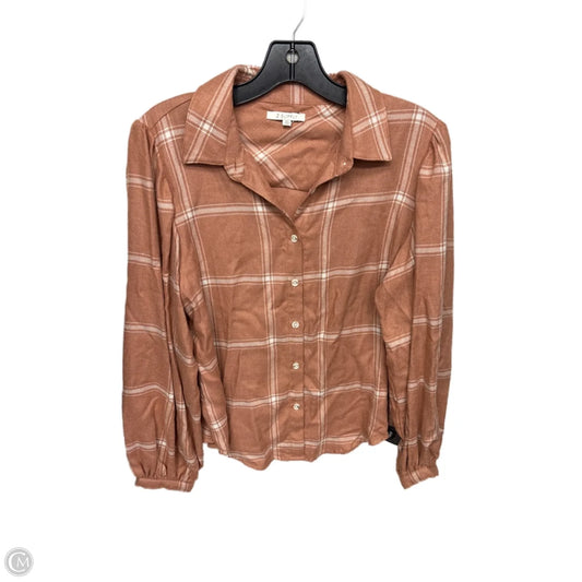 Top Long Sleeve By Z Supply In Orange, Size: Xs