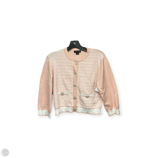 Cardigan By Clothes Mentor In Pink, Size: L