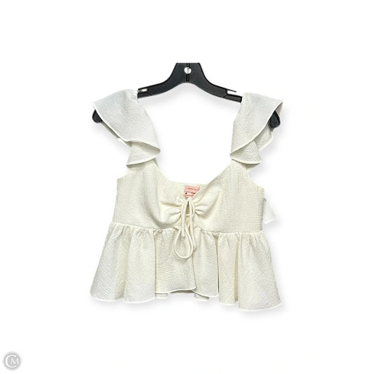 Top Sleeveless By Urban Outfitters In Cream, Size: S