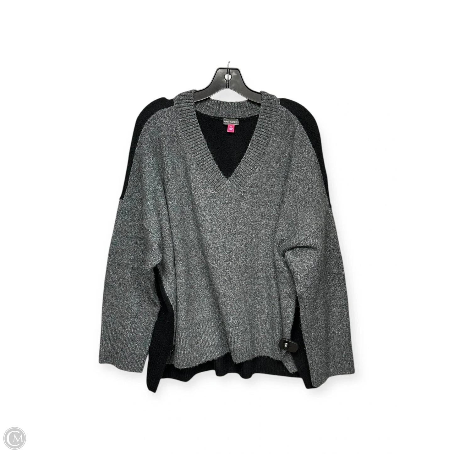 Sweater By Vince Camuto In Black & Grey, Size: L