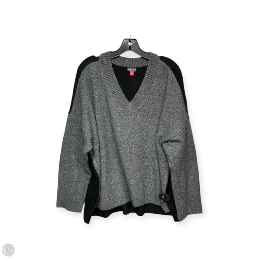 Sweater By Vince Camuto In Black & Grey, Size: L