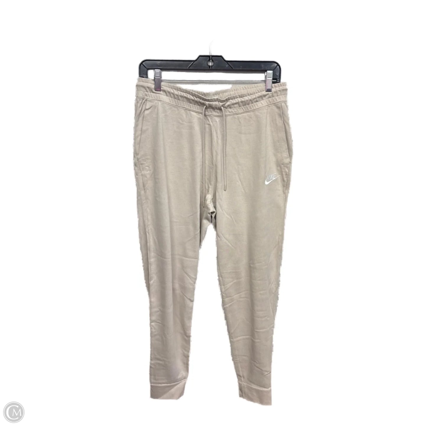 Athletic Pants By Nike Apparel In Cream, Size: M