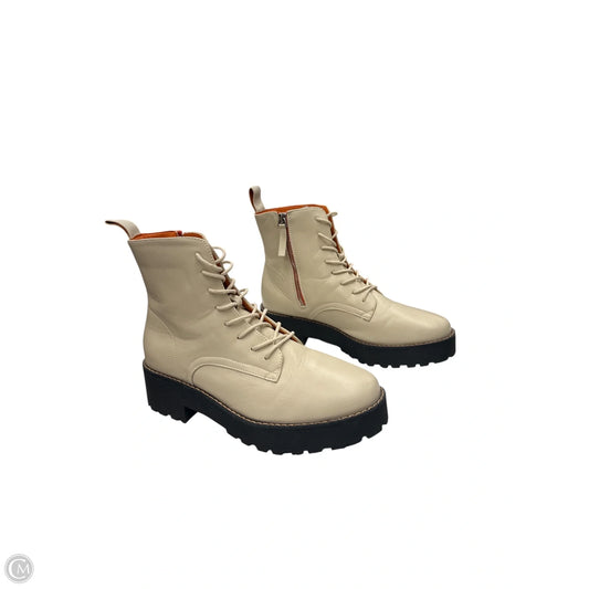 Boots Combat By French Connection In White, Size: 8.5