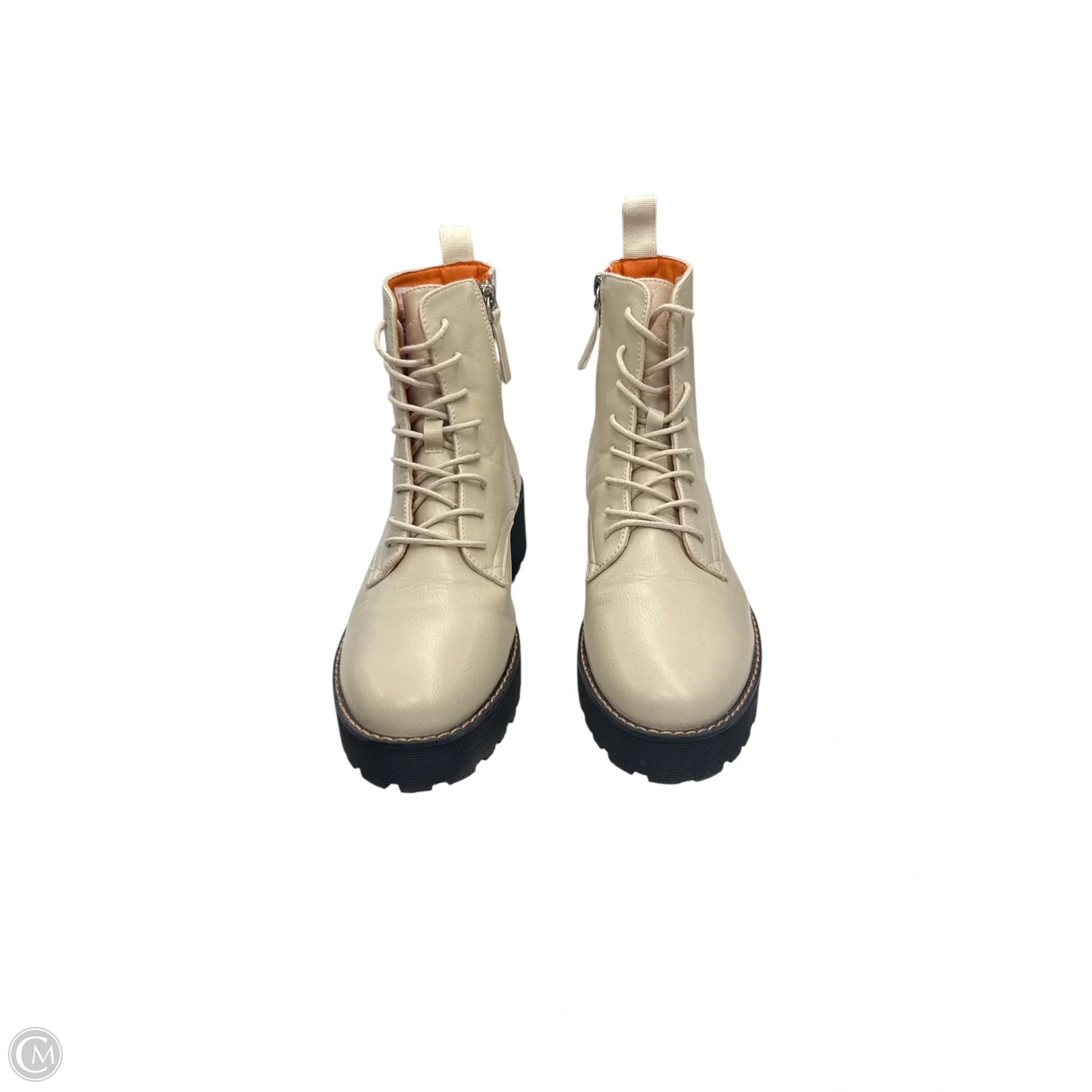 Boots Combat By French Connection In White, Size: 8.5