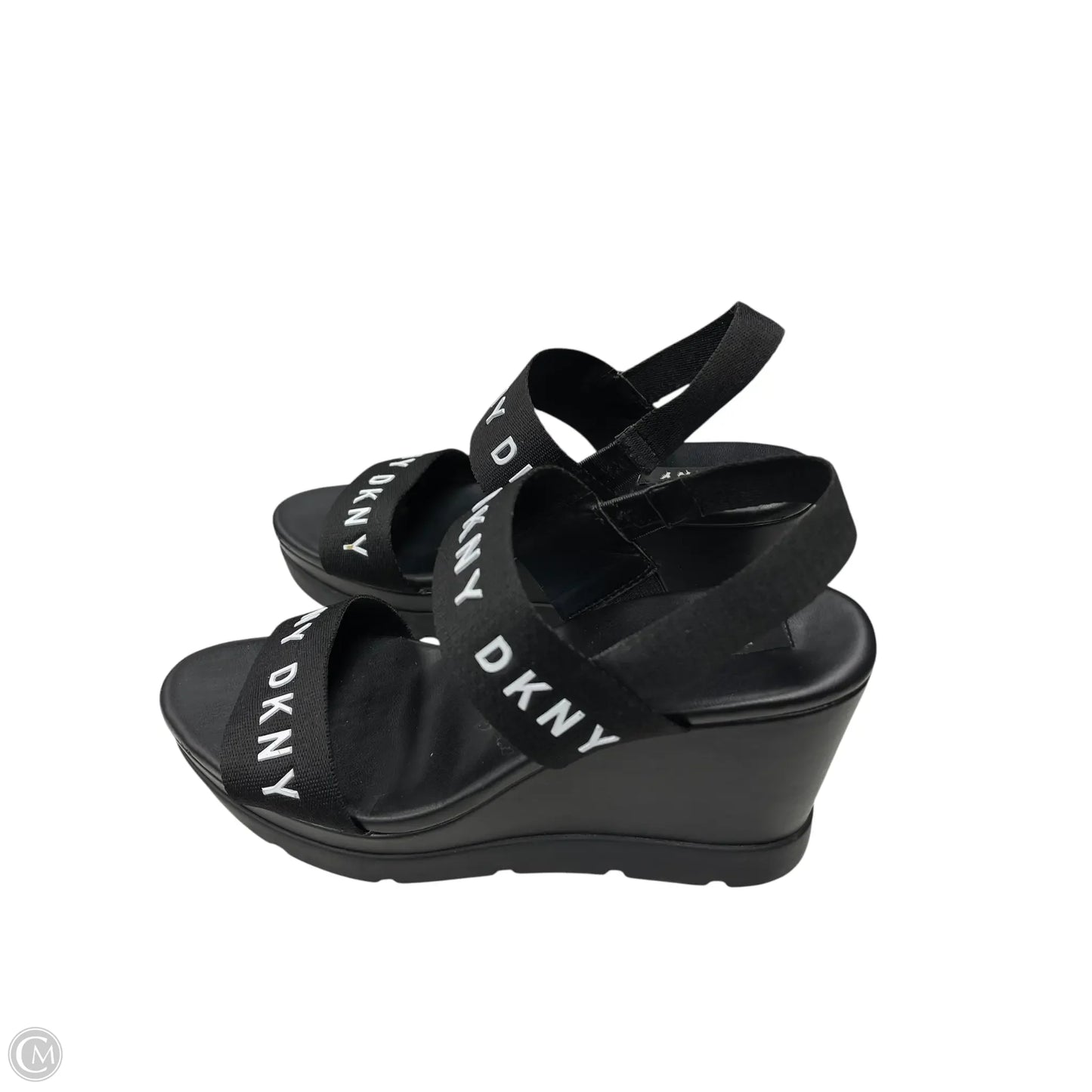 Shoes Heels Wedge By Dkny In Black, Size: 7