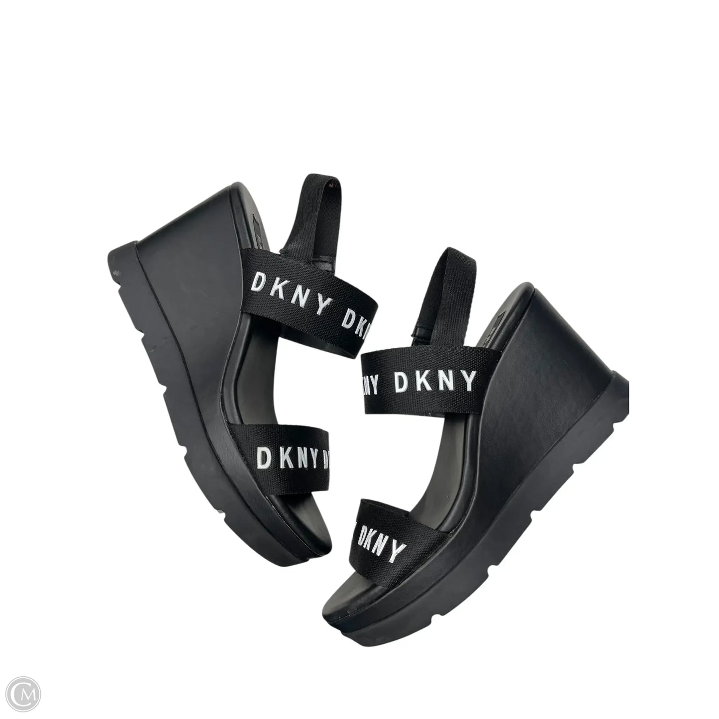 Shoes Heels Wedge By Dkny In Black, Size: 7