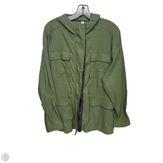 Jacket Windbreaker By Athleta In Green, Size: L