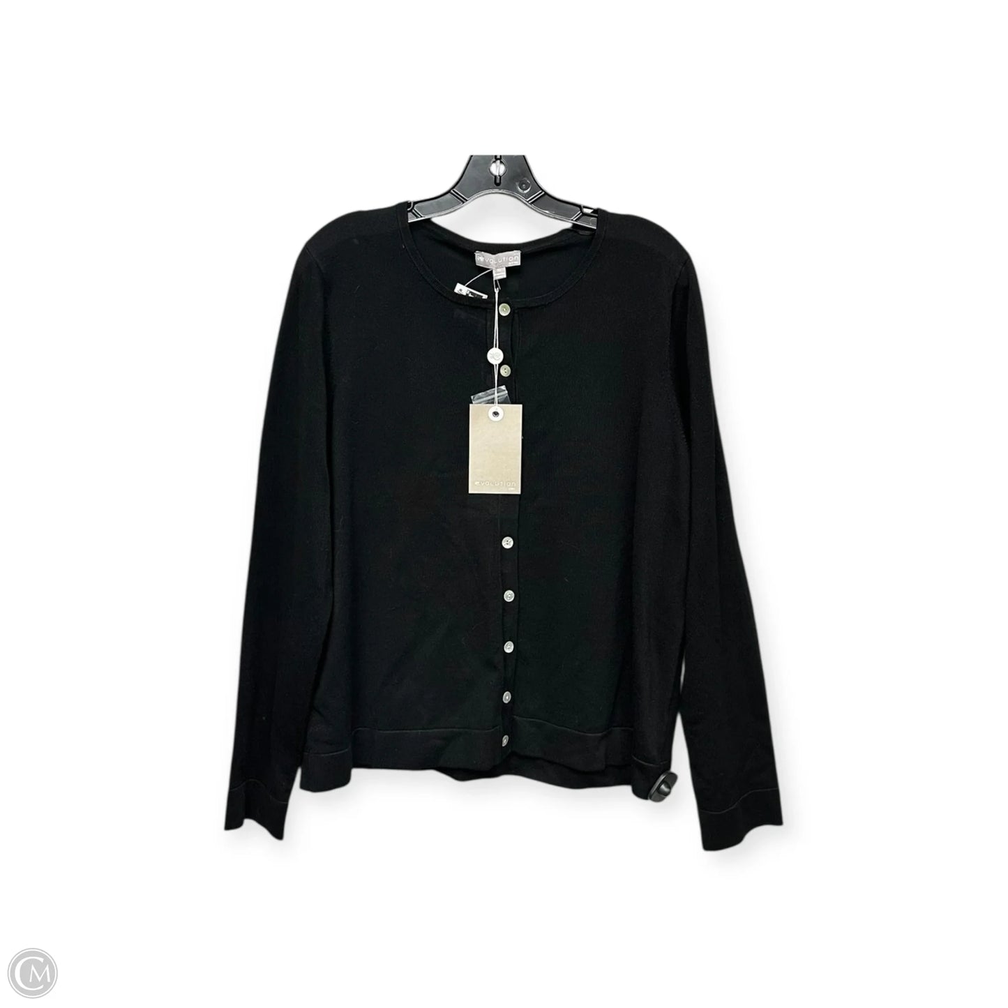Cardigan By Evolution In Black, Size: Xl