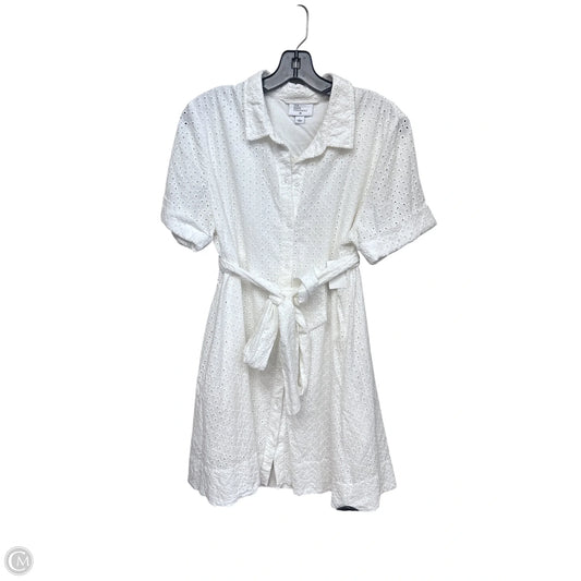Dress Casual Midi By Target In White, Size: L