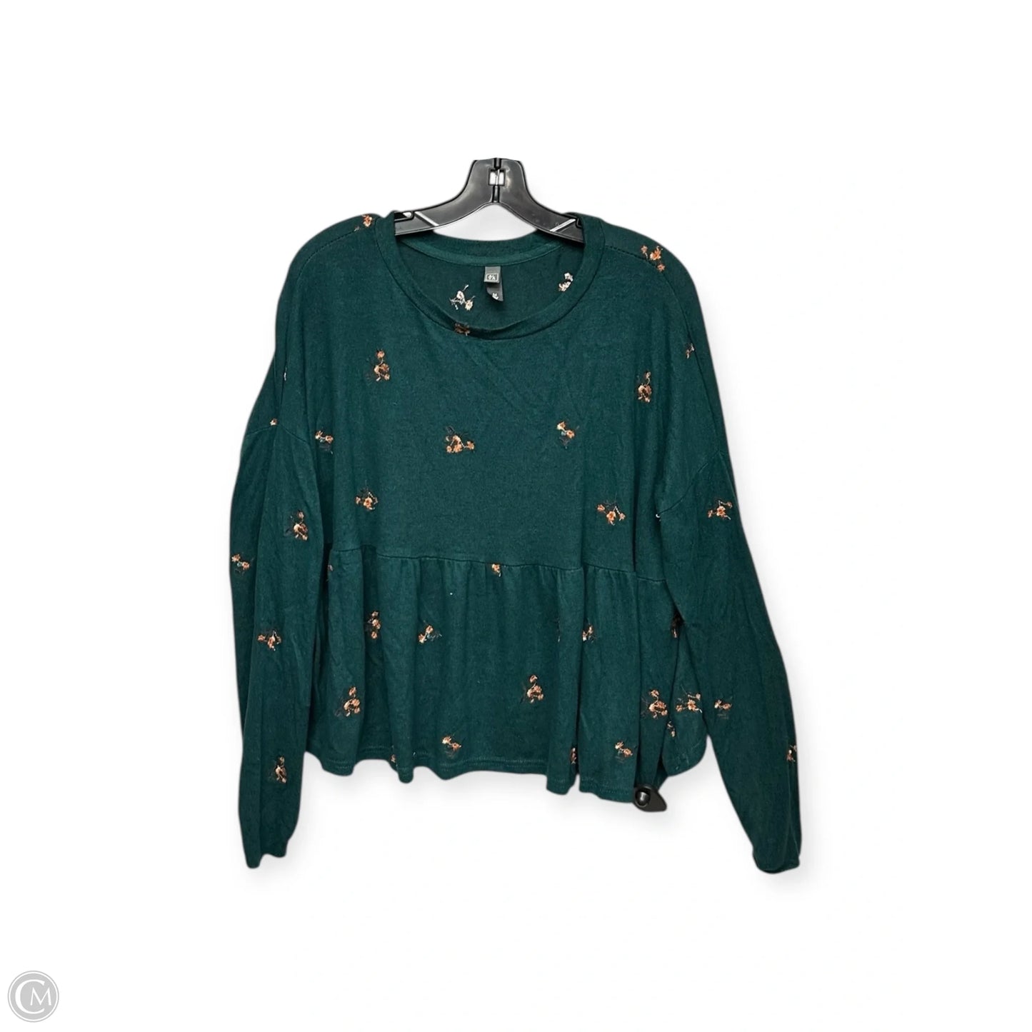Top Long Sleeve By Alya In Green, Size: M