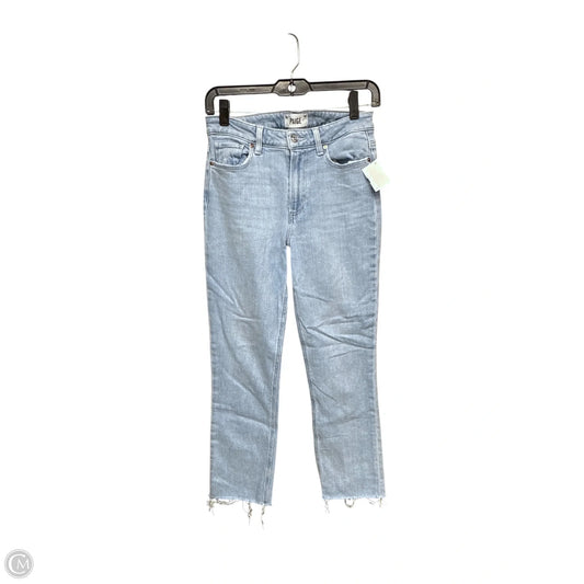 Jeans Straight By Paige In Blue Denim, Size: 28