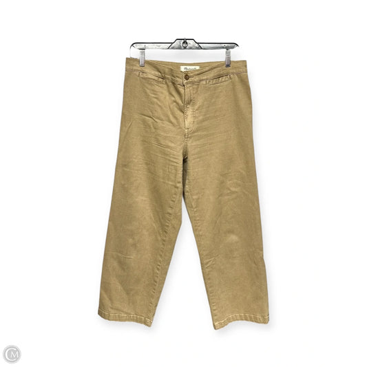 Pants Wide Leg By Madewell In Tan, Size: 8