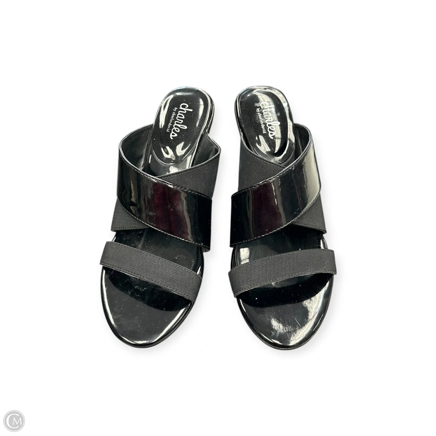 Sandals Heels Wedge By Charles David In Black, Size: 8