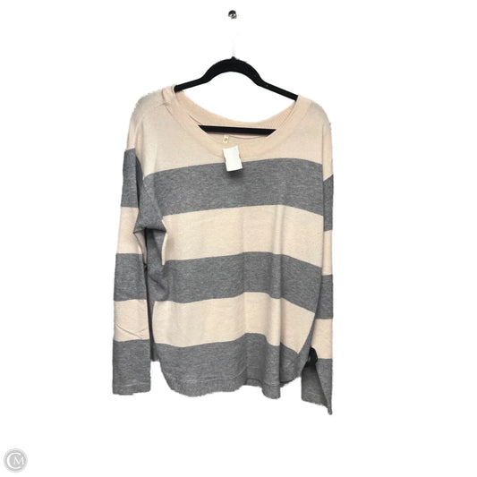 Sweater By Clothes Mentor In Grey & Pink, Size: Xl
