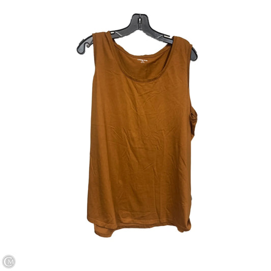Tank Top By Lands End In Brown, Size: 1x