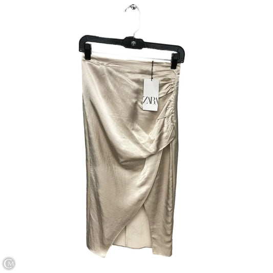 Skirt Midi By Zara In Ivory, Size: S