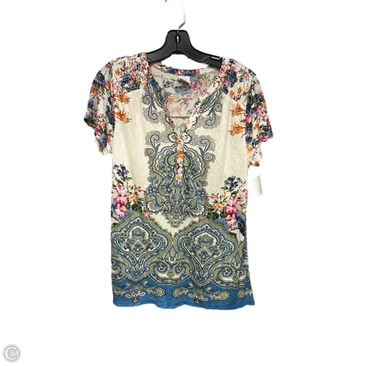 Top Short Sleeve By Bila In Floral Print, Size: S