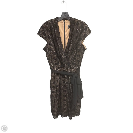 Dress Party Midi By Alex Evenings In Black, Size: 16