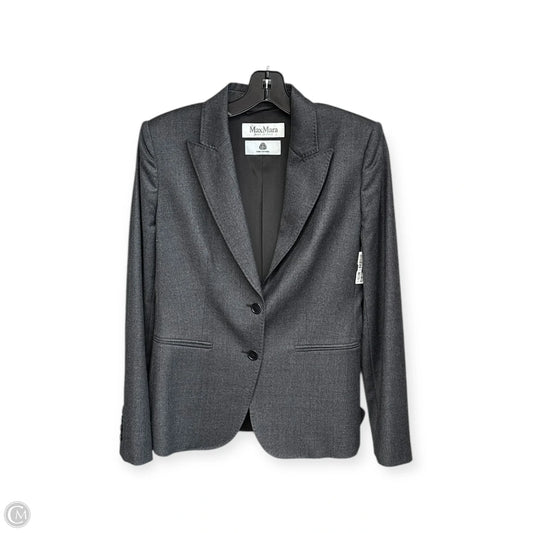 Blazer Designer By Max Mara In Grey, Size: 4