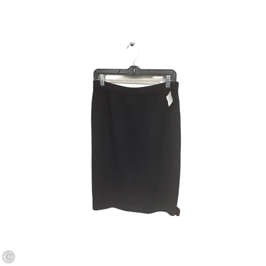 Skirt Midi By St John Knits In Black, Size: 8