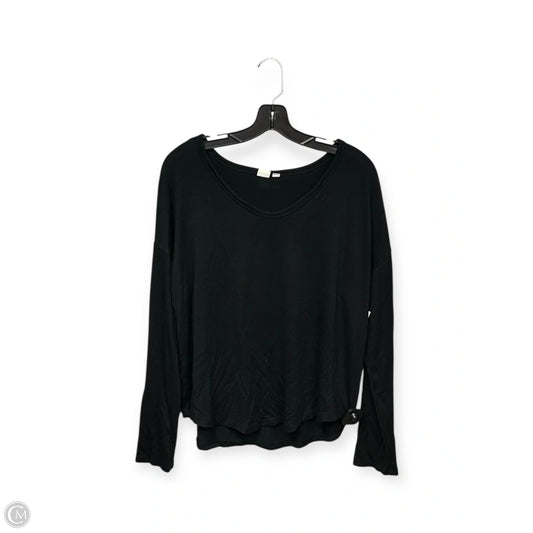 Top Long Sleeve By Gap In Black, Size: L