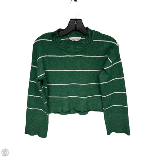 Sweater By Hippie Rose In Green & White, Size: Xs