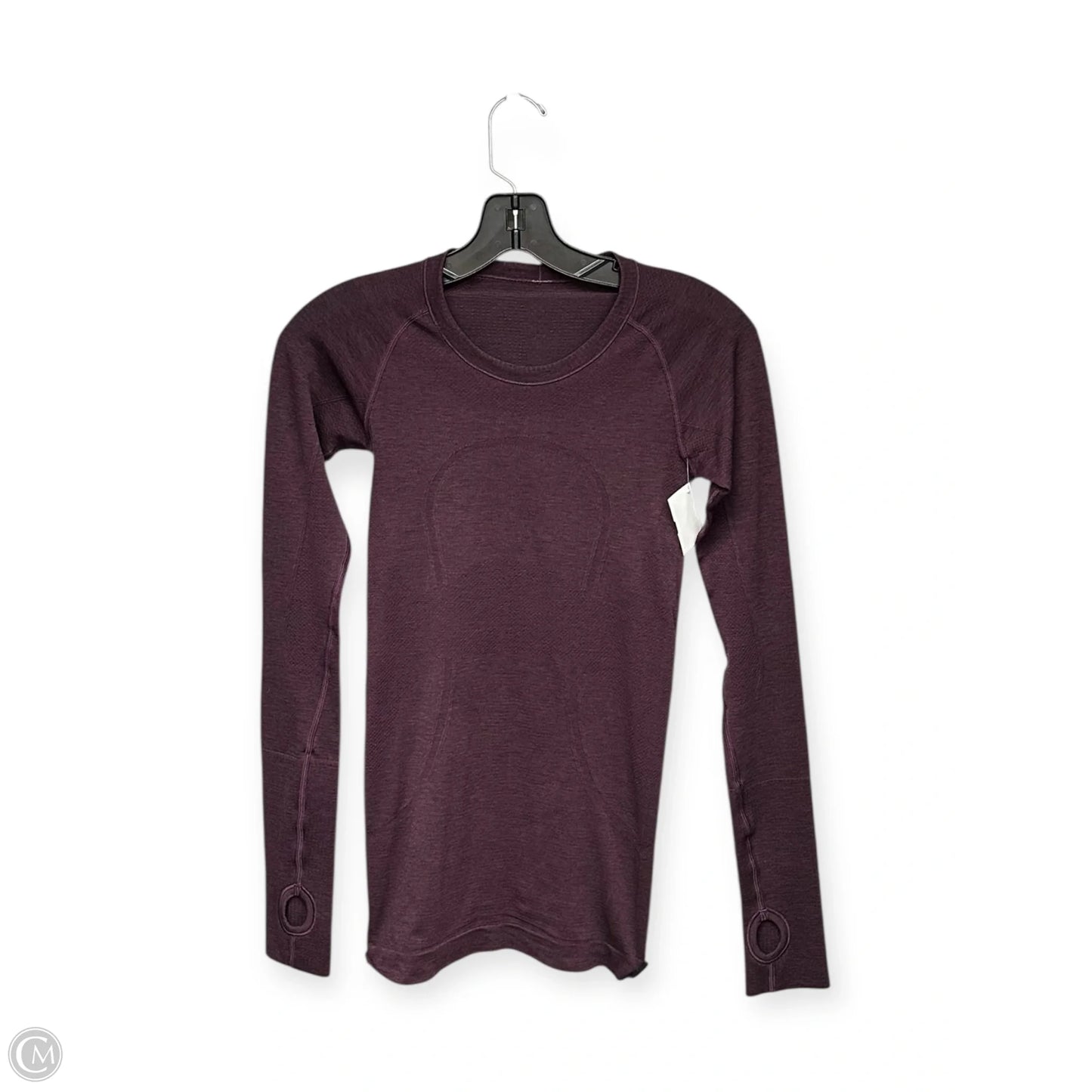 Athletic Top Long Sleeve Crewneck By Lululemon In Purple, Size: 2