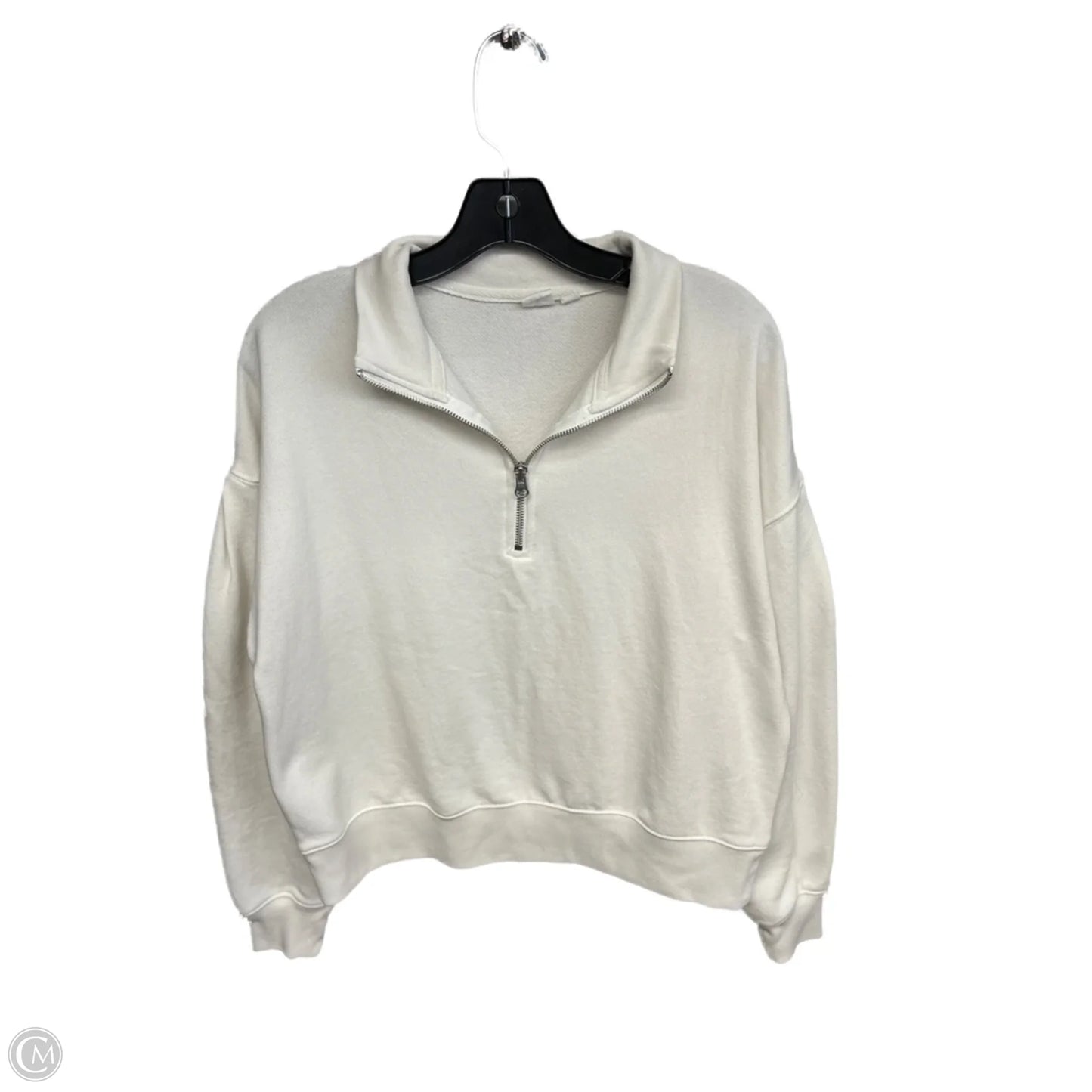Sweatshirt Collar By Gap In White, Size: S