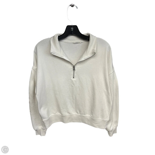 Sweatshirt Collar By Gap In White, Size: S
