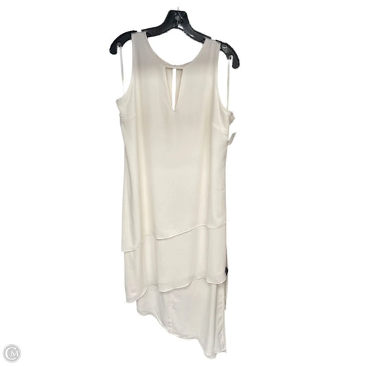 Dress Party Long By White House Black Market In Cream, Size: L