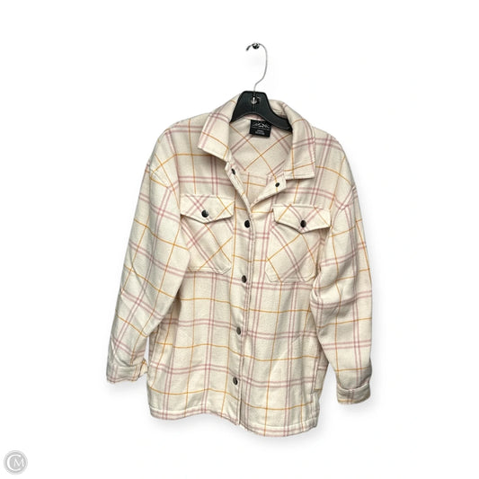 Jacket Shirt By Hfx In Pink, Size: Xs