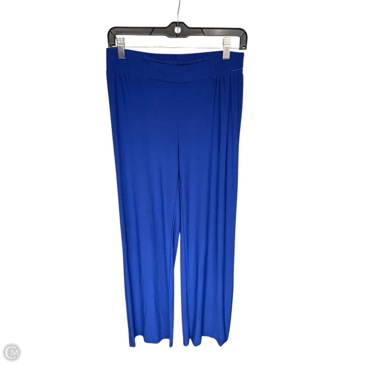 Pants Wide Leg By Iman Hsn In Blue, Size: M
