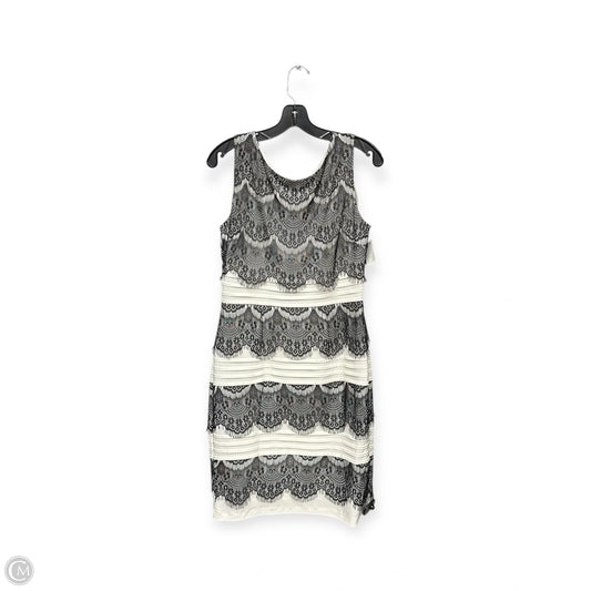 Dress Party Midi By Dressbarn In Black & White, Size: 10