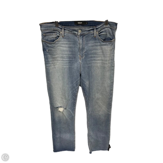 Jeans Straight By Hudson In Blue Denim, Size: 14