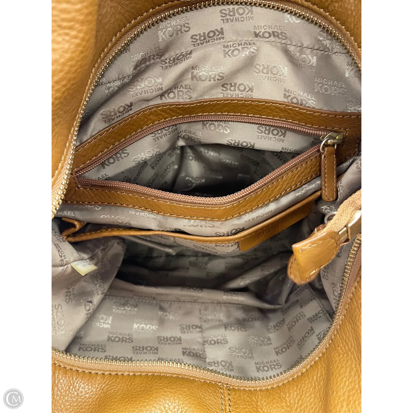 Handbag Leather By Michael By Michael Kors, Size: Medium