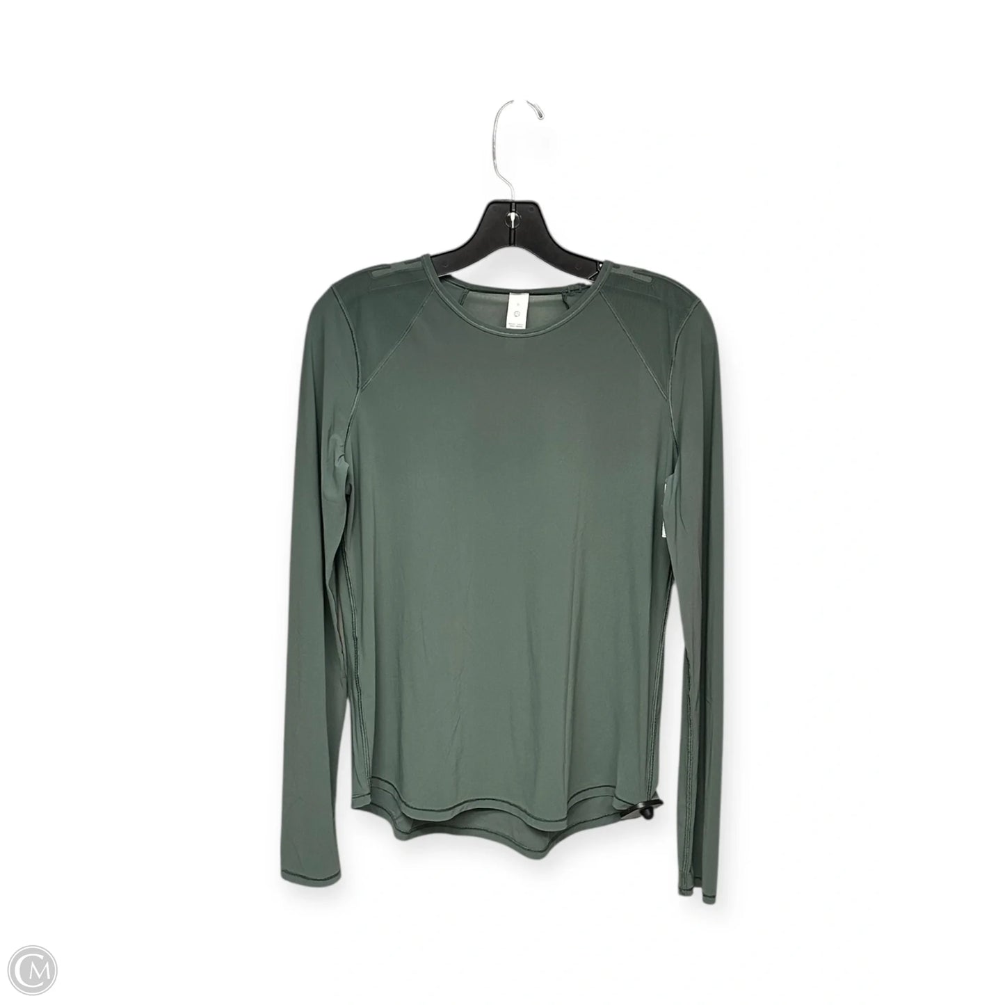 Athletic Top Long Sleeve Crewneck By Lululemon In Green, Size: 6