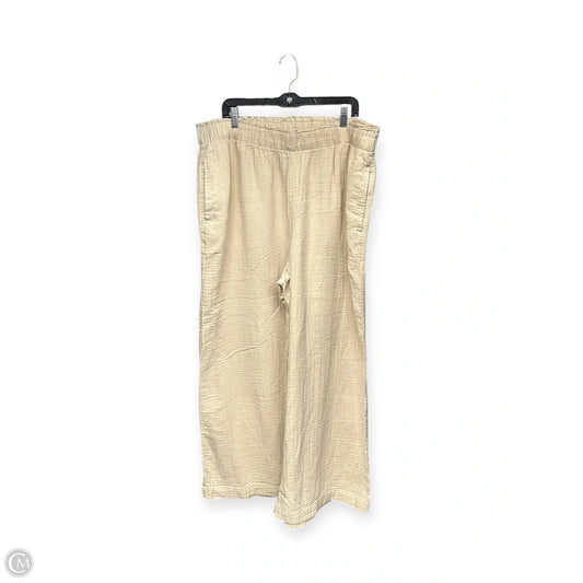 Pants Linen By Gap In Cream, Size: 2x