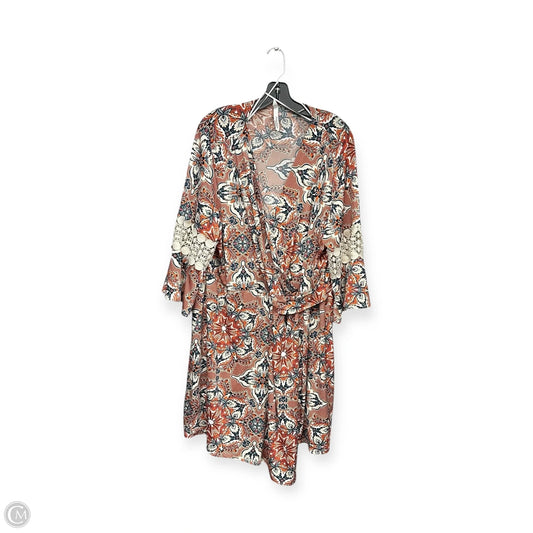 Dress Casual Midi By Ny Collection In Orange, Size: 3x