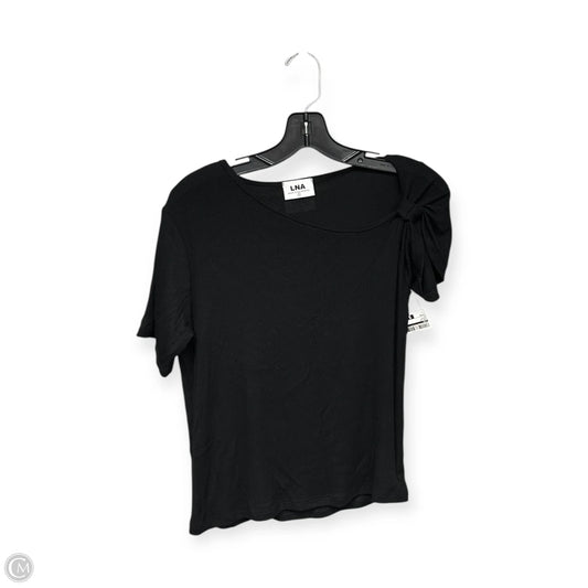 Top Short Sleeve By Lna In Black, Size: S