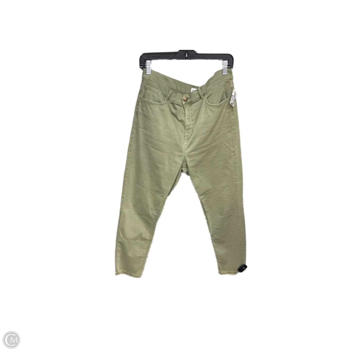 Pants Cropped By Loft In Green, Size: 14