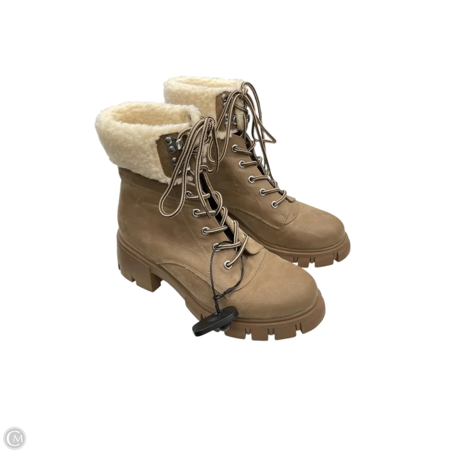 Boots Combat By Mia In Tan, Size: 8