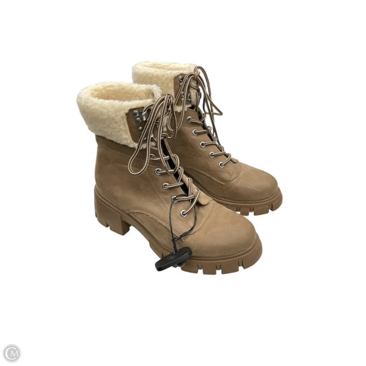 Boots Combat By Mia In Tan, Size: 8