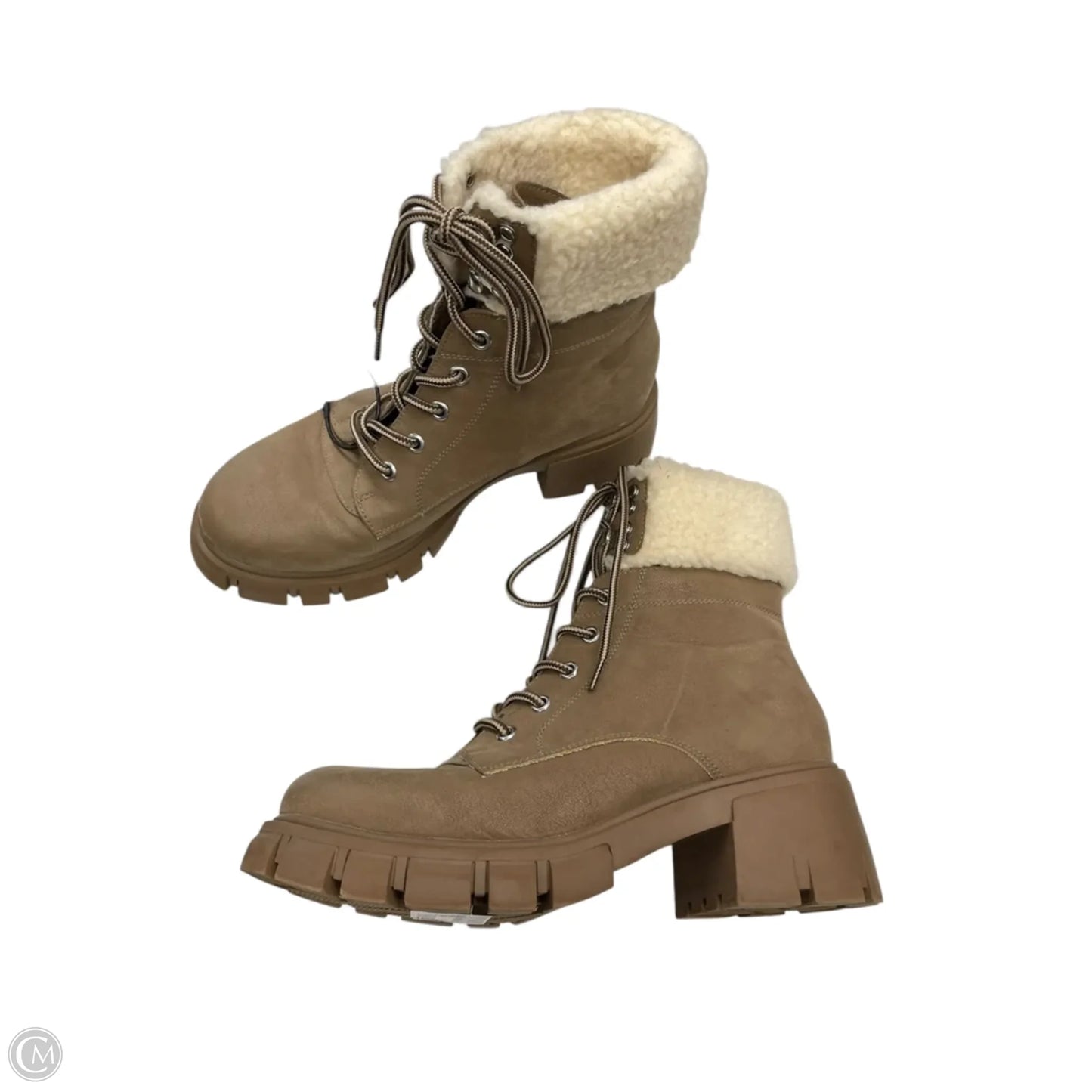 Boots Combat By Mia In Tan, Size: 8